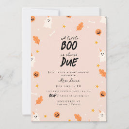 En liten boo är nästan på sin plats. inbjudningar