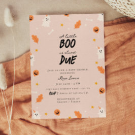 En liten boo är nästan på sin plats. inbjudningar