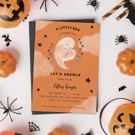 En liten boo är nästan på väg att bli Halloween-ba Inbjudningar