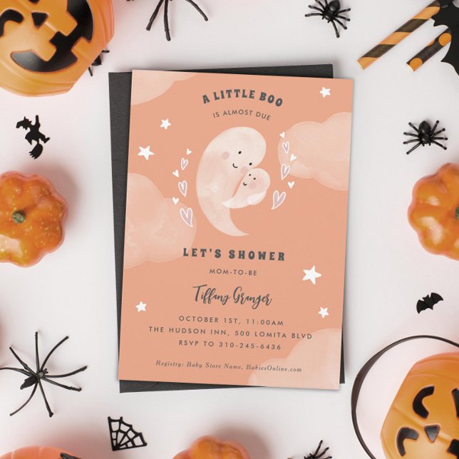 En liten boo är nästan på väg att bli Halloween-ba Inbjudningar (Skapare uppladdad)