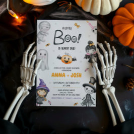 En liten boo är nästan på väg att bli Halloween-ba Inbjudningar