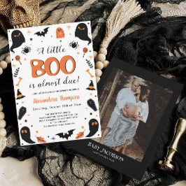 En liten Boo är nästan på väg att bli Halloween Ba Inbjudningar
