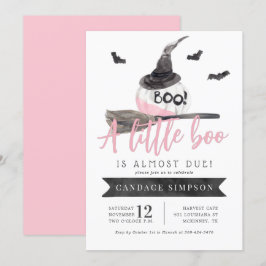 En liten boo är nästan på väg till Halloween Baby  Inbjudningar