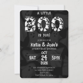 En liten Boo är på väg Spök Baby Shower Inbjudan