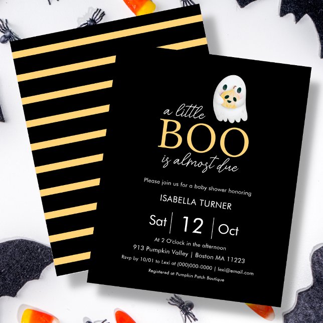 En liten boo är snart klar | Halloween Baby Shower (Skapare uppladdad)