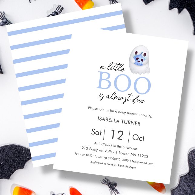 En liten boo är snart klar | Halloween Baby Shower (Skapare uppladdad)