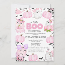 En liten boo är snart klar! Halloween Baby Shower