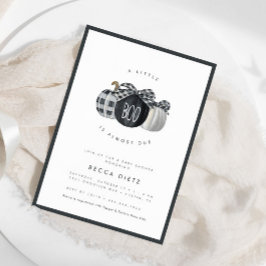 En liten boo är snart klar! Neutralt Baby Shower Inbjudningar