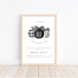 En liten boo är snart klar! Neutralt Baby Shower Poster