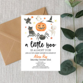 En liten boo är snart över! Baby Shower Halloween Inbjudningar