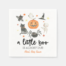 En liten boo är snart över! Baby Shower Halloween