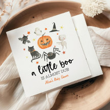 En liten boo är snart över! Baby Shower Halloween