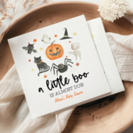 En liten boo är snart över! Baby Shower Halloween Pappersservett