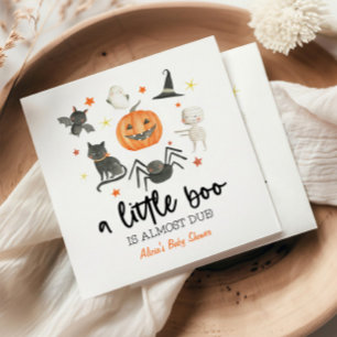 En liten boo är snart över! Baby Shower Halloween Pappersservett