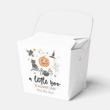 En liten boo är snart över! Baby Shower Halloween