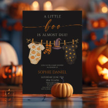 En liten boo är snart över! Halloween Baby Shower
