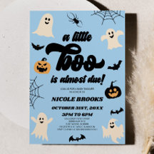 En liten boo är snart över! Halloween Baby Shower