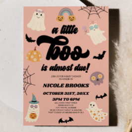 En liten boo är snart över! Halloween Baby Shower Inbjudningar