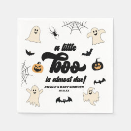 En liten boo är snart över! Halloween Baby Shower Pappersservett