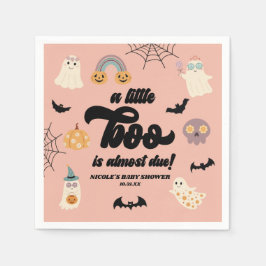En liten boo är snart över! Halloween Baby Shower Pappersservett