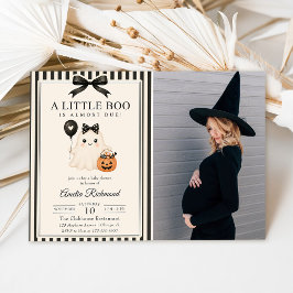 En liten Boo Baby Shower Foto Inbjudningar