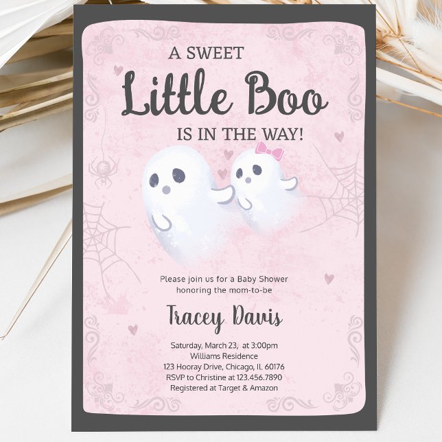 En liten Boo Baby Shower Inbjudningar (Skapare uppladdad)