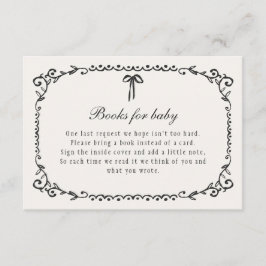 En liten Boo Black Bow Halloween Bokar för Baby Tilläggskort