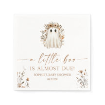 En liten Boo Boho Ghost WildblomBaby Shower