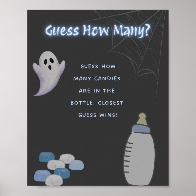 En liten boo borde gissa hur många tecken... poster (Framsidan)