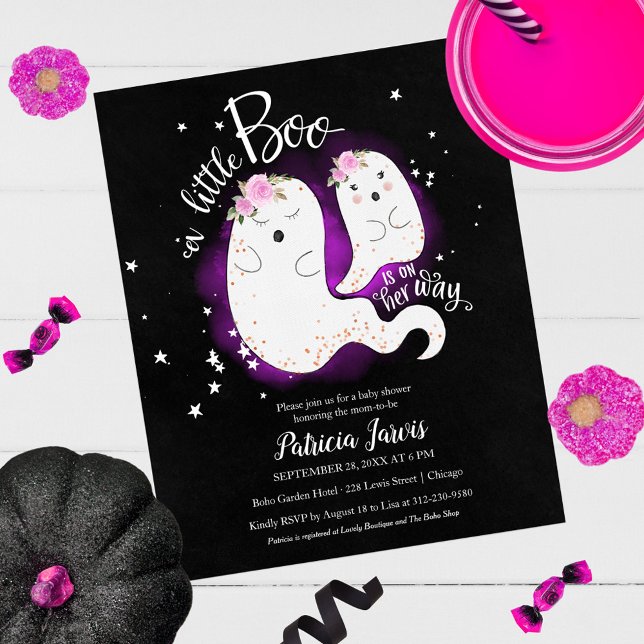 En liten Boo Budget Flick Baby Shower Inbjudan (Skapare uppladdad)