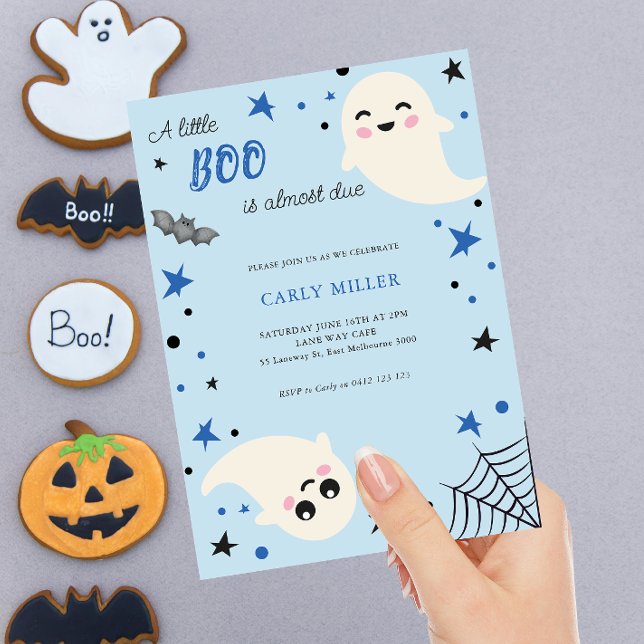 En liten Boo Cute Fall Baby Shower Inbjudningar (Skapare uppladdad)