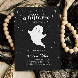 En liten Boo Cute Ghost Baby Shower Inbjudningar