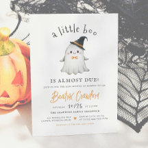 En liten Boo Cute Halloween Boy Shower