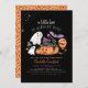 En liten Boo Cute Spooky Halloween Baby Shower Inbjudningar (Front/Back)