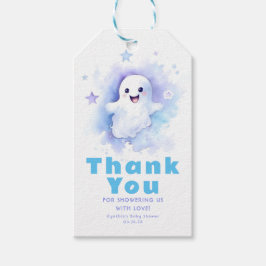 En liten Boo Ghost Cute Halloween Baby Shower Presentetikett