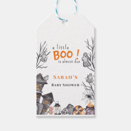 En liten Boo Ghost-favorittagg för babyn Presentetikett