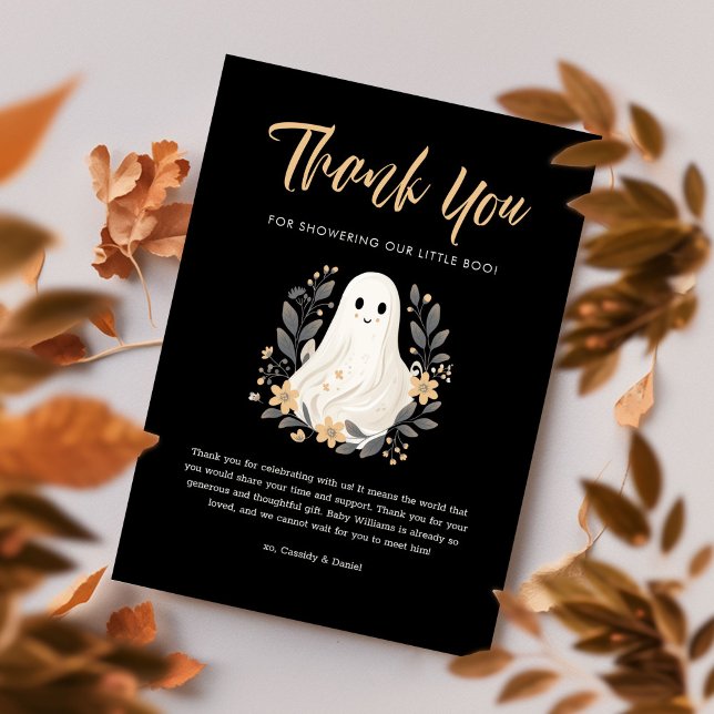 En liten Boo Ghost Halloween Baby Shower Tack (Skapare uppladdad)