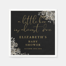En liten Boo gotisk blomster baby shower