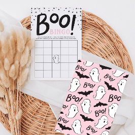 En liten Boo Halloween Baby Shower Bingo