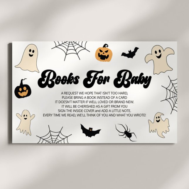En liten Boo Halloween Baby Shower Bokar för Baby Tilläggskort (Skapare uppladdad)
