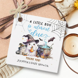 En liten Boo! Halloween Baby Shower Boy Cute Gåvor Etiketter