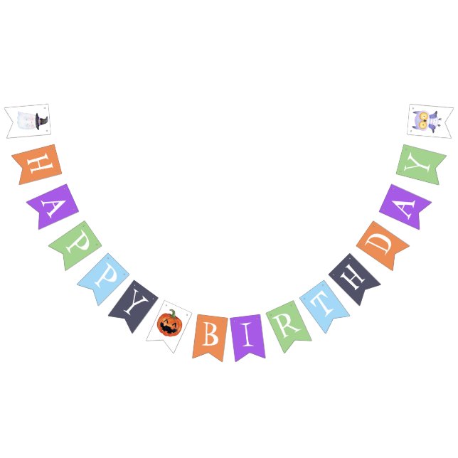 En liten Boo Halloween Baby Shower Bunting Flaggor (Alla)