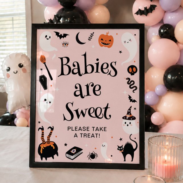 En liten Boo Halloween Baby Shower Flickpresent Poster (Skapare uppladdad)