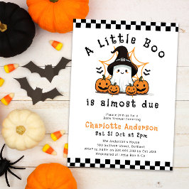 En liten Boo Halloween Baby Shower Inbjudningar