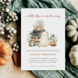 En liten Boo Halloween Baby Shower Inbjudningar