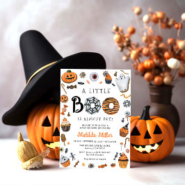 En liten Boo Halloween Baby Shower Inbjudningar