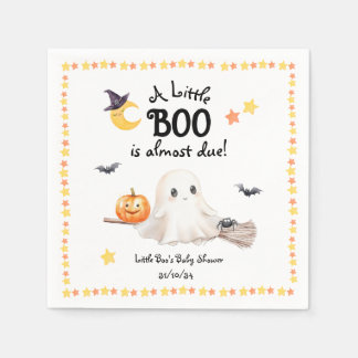 En liten Boo Halloween Baby Shower Napkin Pappersservett