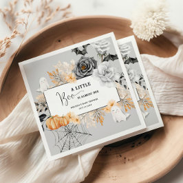 En liten Boo Halloween Baby Shower Napkins Pappersservett