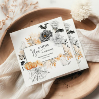 En liten Boo Halloween Baby Shower Napkins Pappersservett