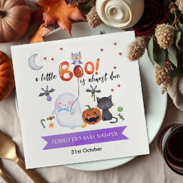 En liten Boo Halloween Baby Shower Pappersservett